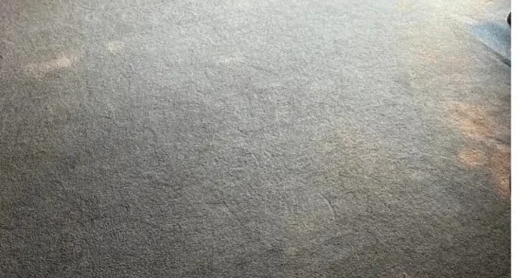 Water and odor stains on carpet before cleaning in Erie, PA